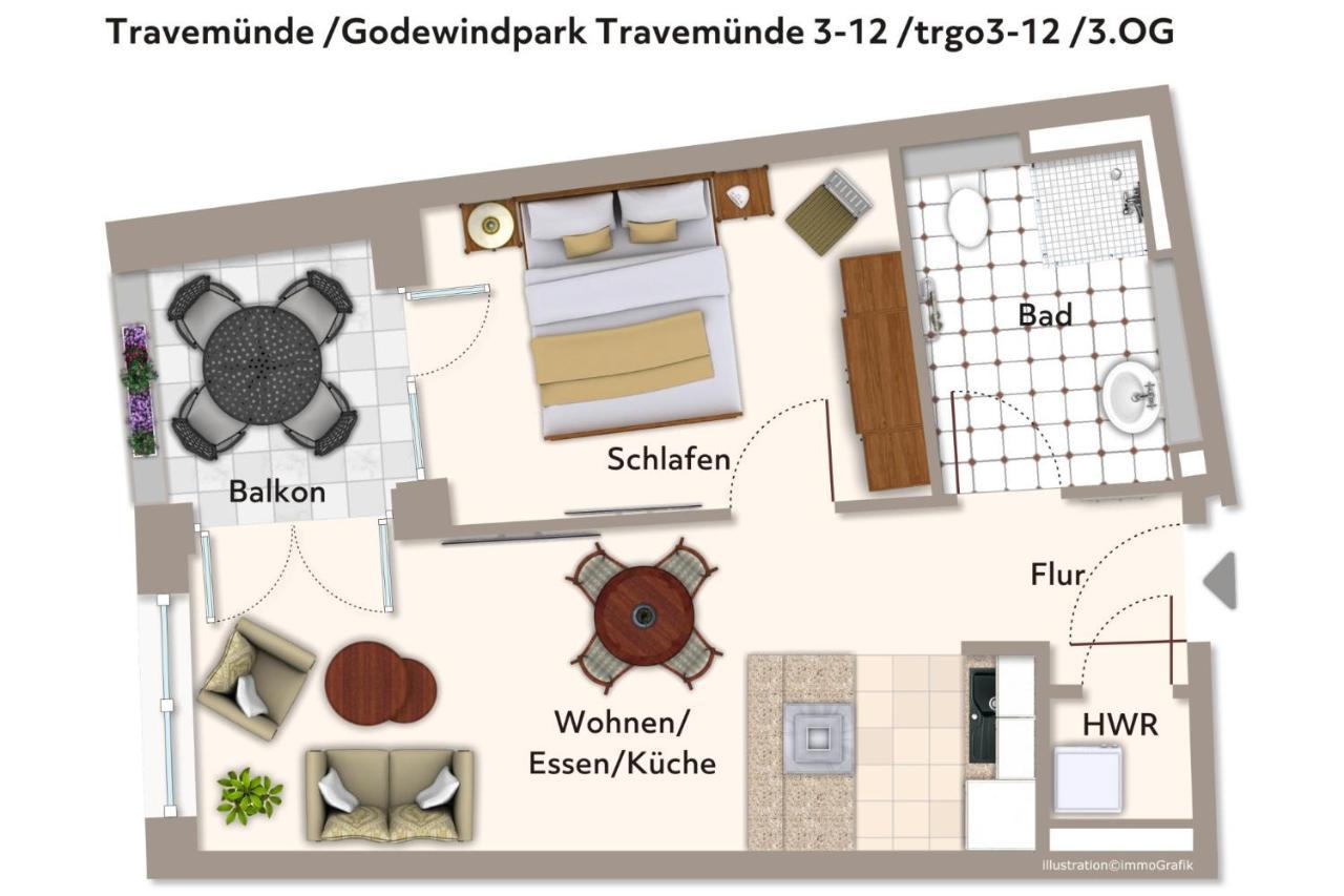 Godewindpark Travemuende Godewindpark Travemuende 3-12 Apartment ลูเบค ภายนอก รูปภาพ